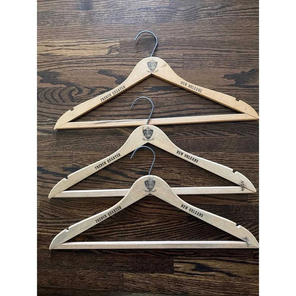 New Orleans French Quarter Vieux Carré Motor Lodge Hangers Lot of 3 VTG Travel